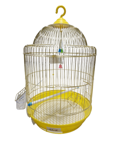 Petsmart-Cage-Rond-jaune